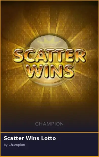 Scatter Wins Lotto